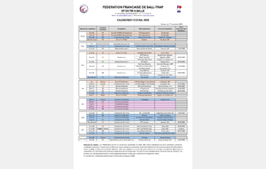 Calendrier Federal 2026