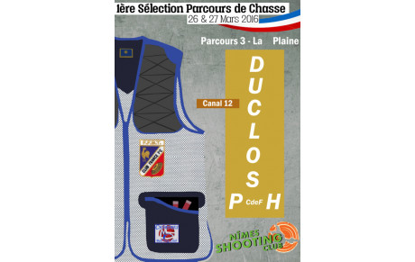 1ère Sélection Parcours Chasse 2016